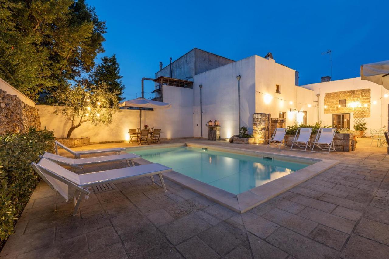 Courtyard With Pool Villa Racale Exterior photo