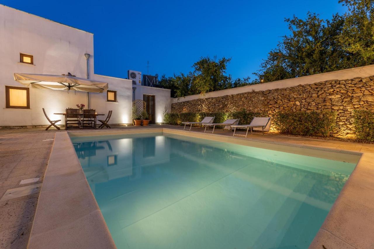 Courtyard With Pool Villa Racale Exterior photo