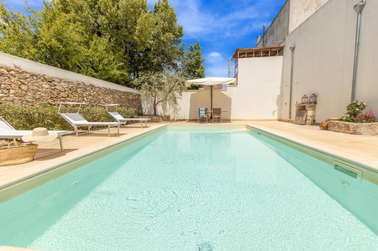 Courtyard With Pool Villa Racale Exterior photo