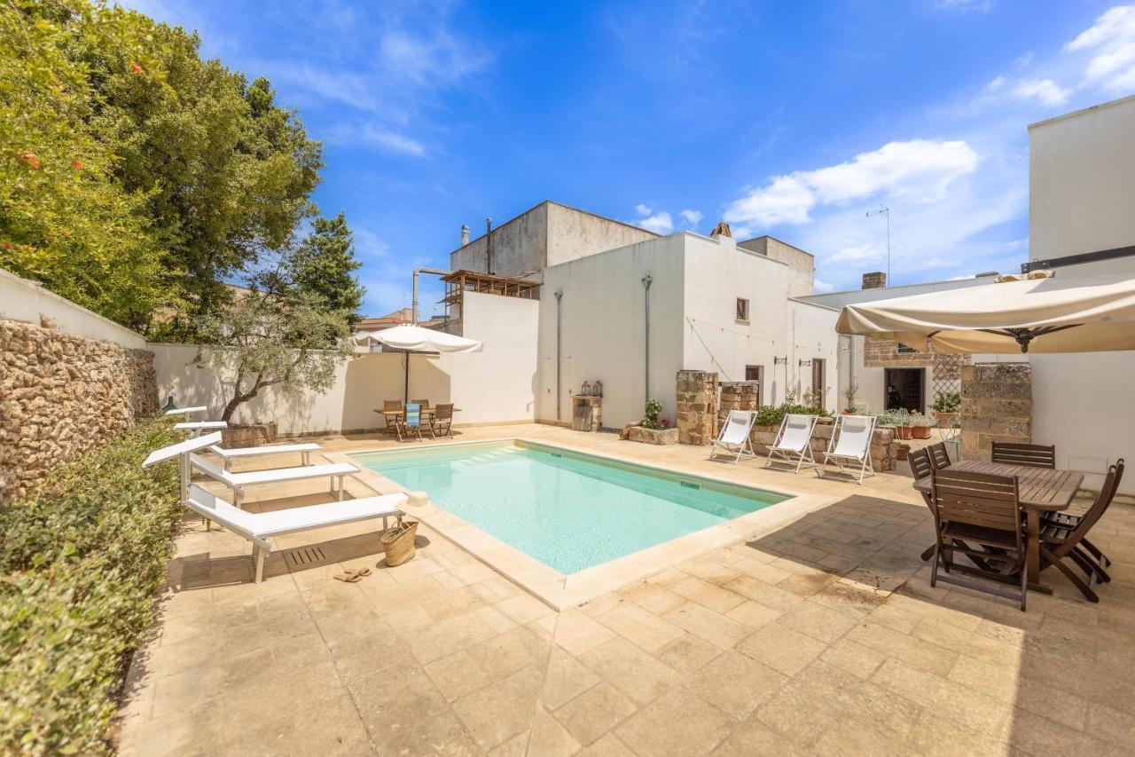 Courtyard With Pool Villa Racale Exterior photo