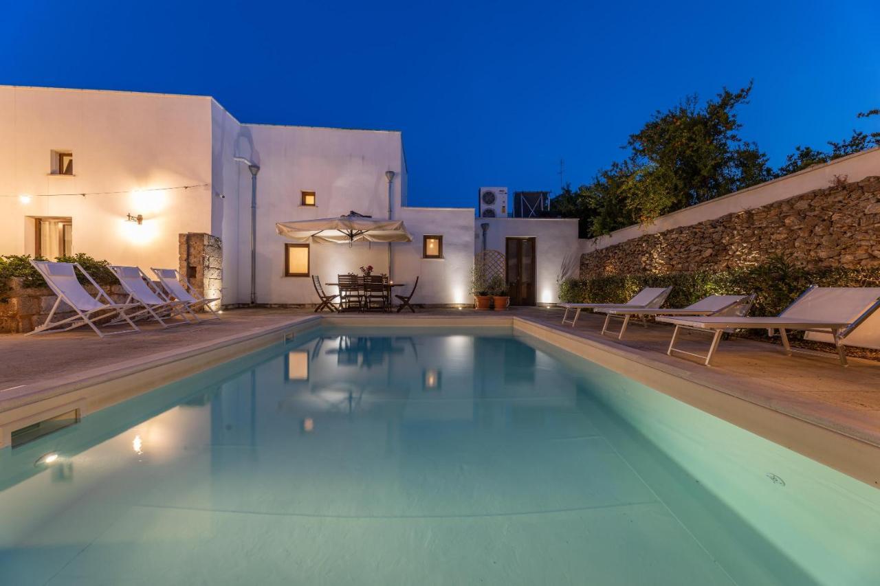 Courtyard With Pool Villa Racale Exterior photo