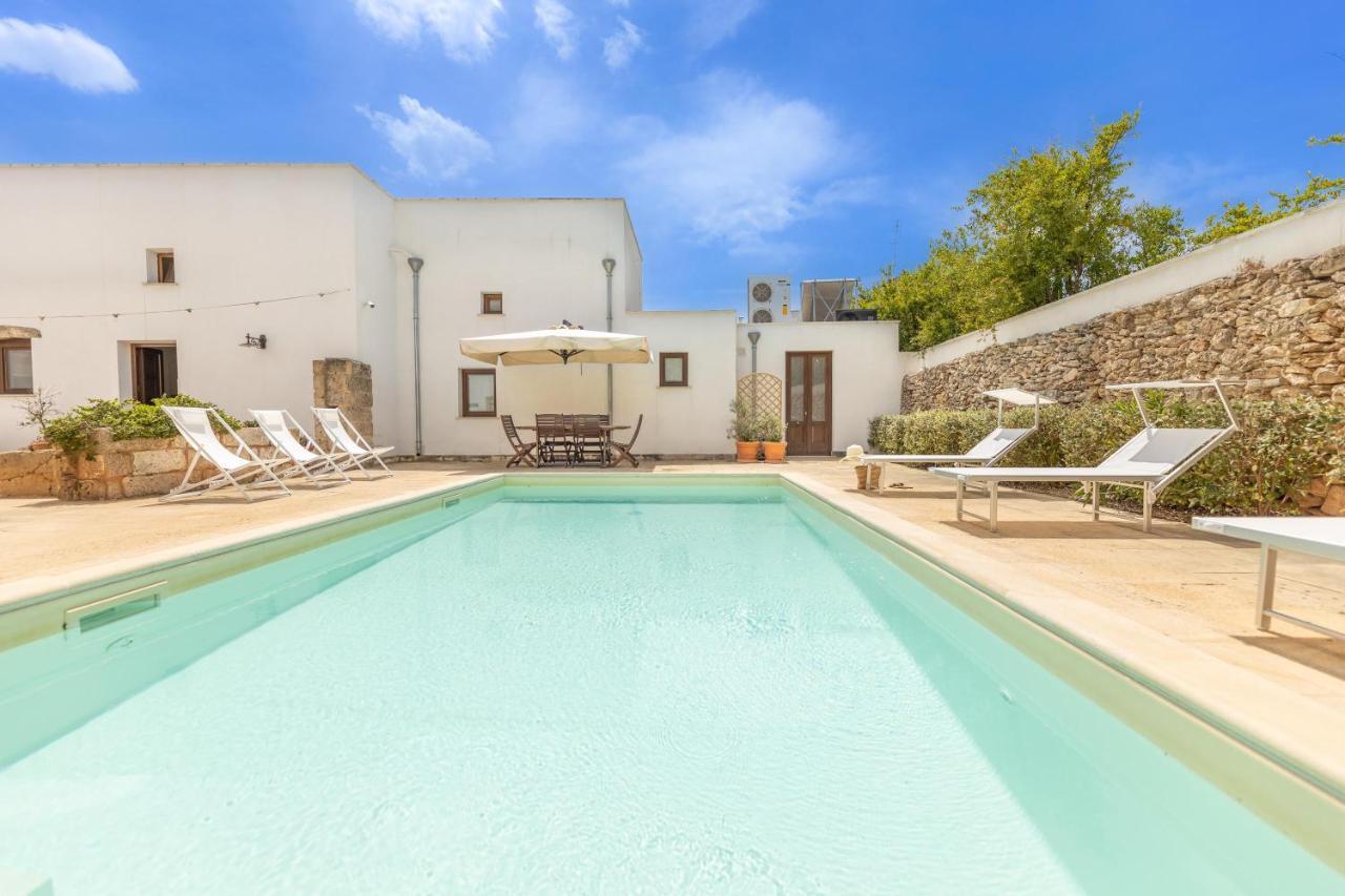 Courtyard With Pool Villa Racale Exterior photo