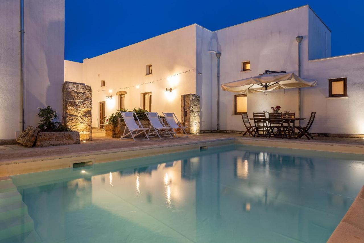 Courtyard With Pool Villa Racale Exterior photo