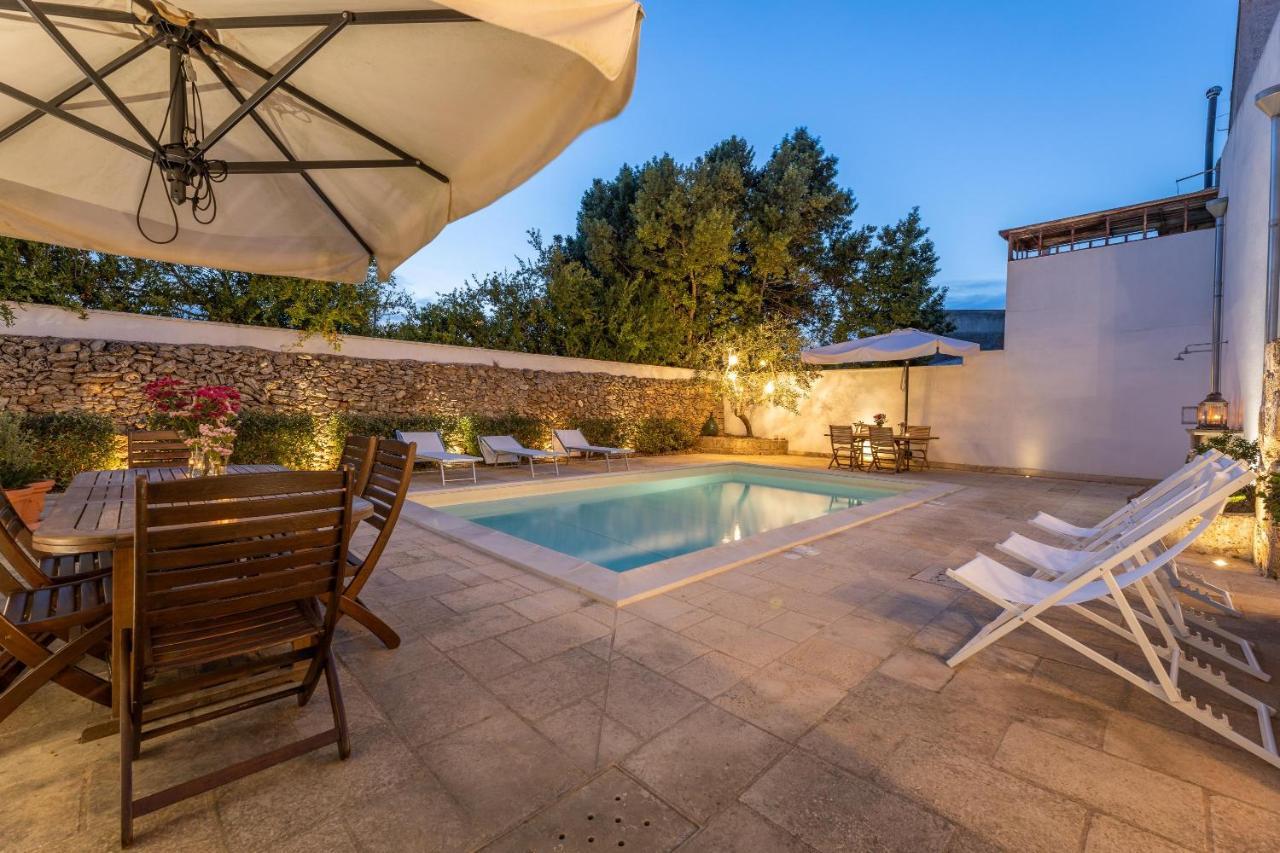 Courtyard With Pool Villa Racale Exterior photo